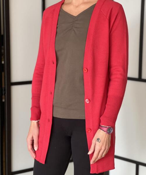 Cardigan lungo 100% lana merino €90